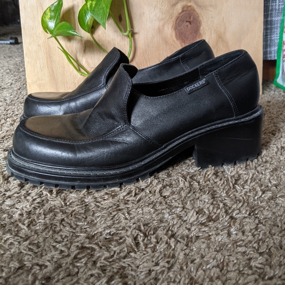 Dockers Black Leather Loafers 11